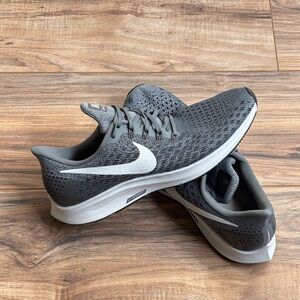 Nike Gray and White Athletic Shoes
